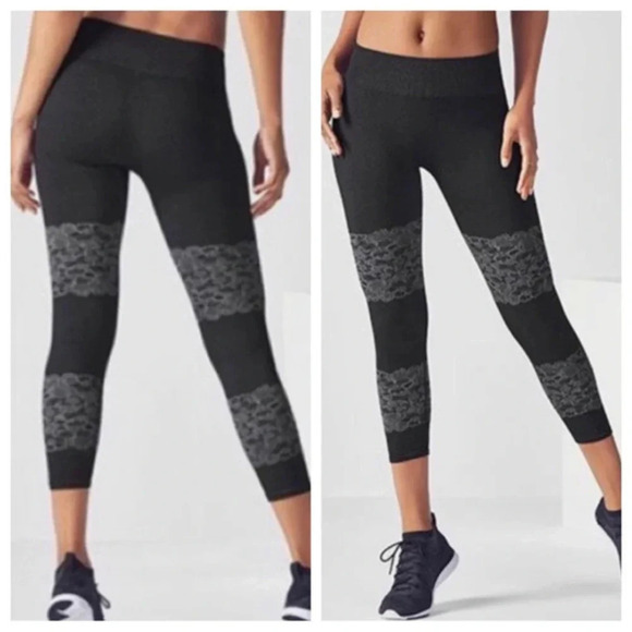 Fabletics Pants - Fabletics Lace Print Pants